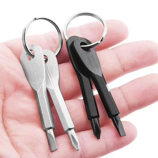 Portable Mini Screwdriver, 2 Counts/Set Camping Portable Mini Screwdriver for Summer Gift, Solocamping, Bikepacking, Glamping, Music Festival Accessories